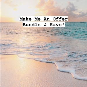 Reasonable offers welcome! Bundle items and I’ll send you a discounted offer.